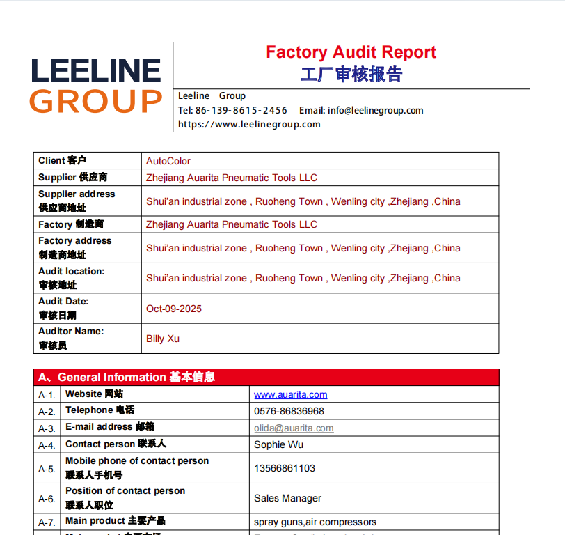 Factory Tour Report & Follow-Up Support